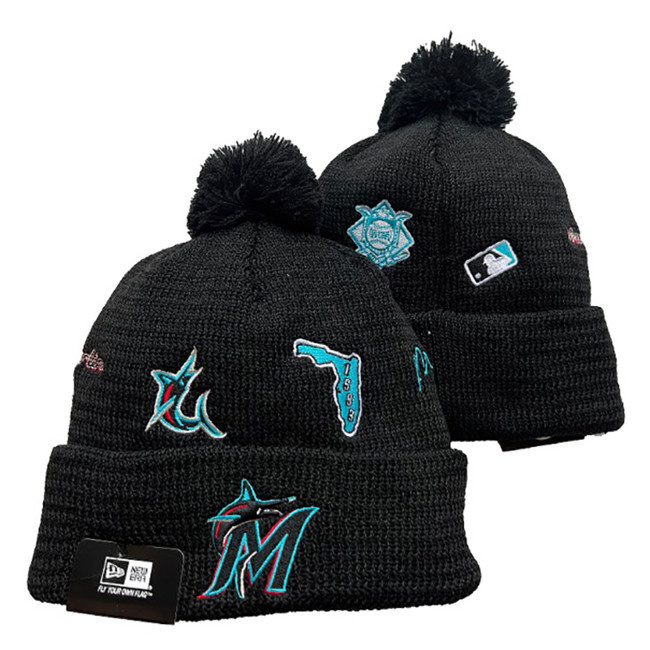 Miami Marlins Knit Hats 013